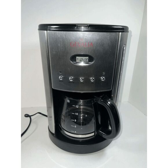 NEW Gevalia Kaffe 12 cup Automatic Coffee Maker CM500 Black Stainless G70 NIB - Picture 7 of 7